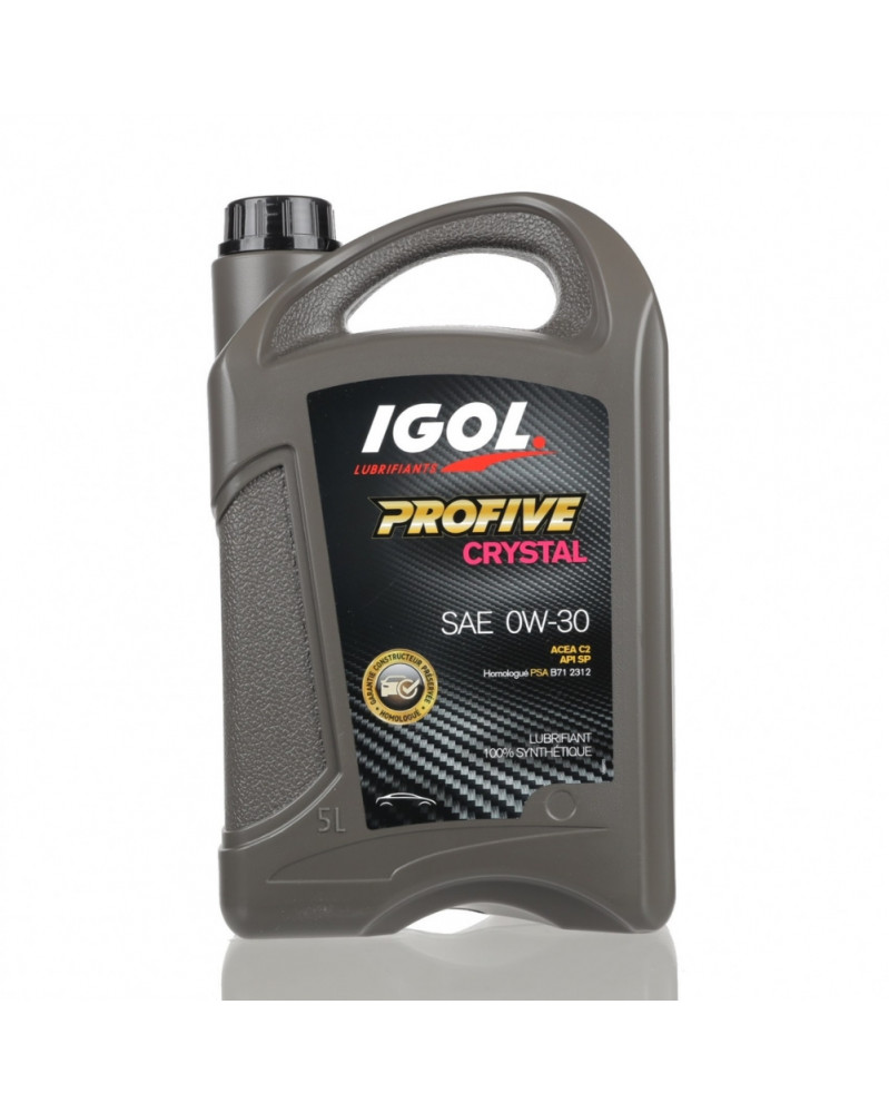 Huile moteur, 0W-30, profive crystal, 5L- IGOL | Mongrossisteauto.com