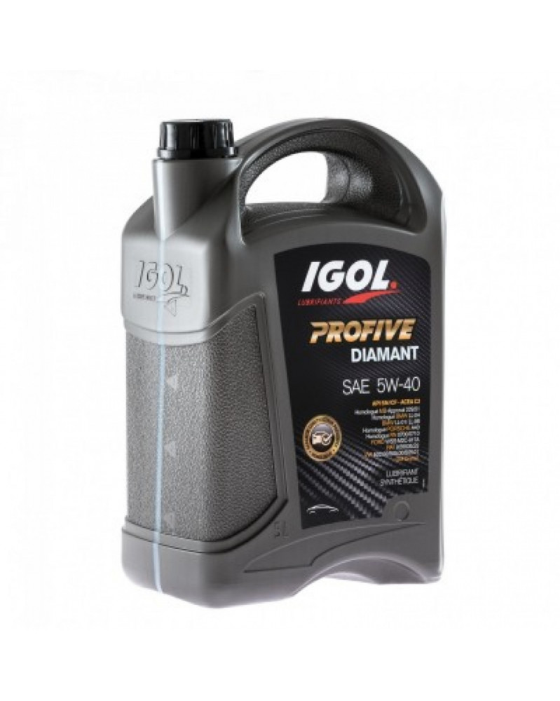 Huile moteur 5w40, profive diamant, 5L- IGOL | Mongrossisteauto.com