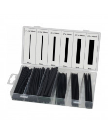 Thermorétractables, noires, 100mm, 100 gaines- Sodise | Mongrossisteauto.com