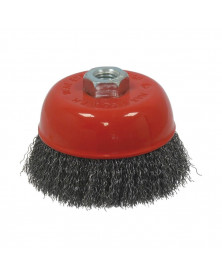 Brosse métallique, conique, M14, d.100mm ​- Sodise | Mongrossisteauto.com