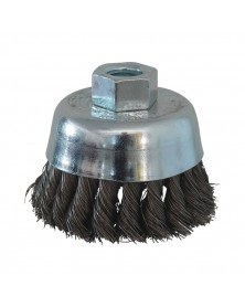 Brosse métallique, coupe conique, d.70mm, M14 - Sodise | Mongrossisteauto.com