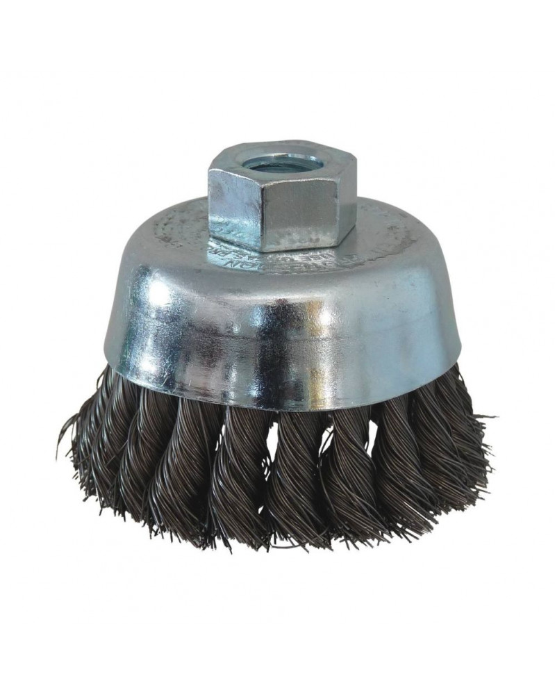 Brosse métallique, coupe conique, d.70mm, M14 - Sodise | Mongrossisteauto.com