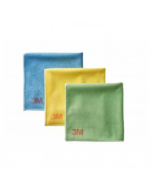 Chiffon microfibre, lingettes, multi couleurs, 360mmx360mm - 3M | Mongrossisteauto.com