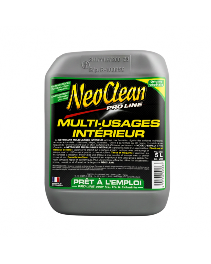 Nettoyant multi-usages, intérieur, 5L - NeoClean | Mongrossisteauto.com