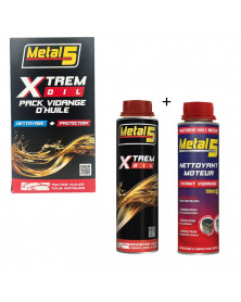 Traitement huile moteur​, pack nettoyage et protection, XTREM Oil - METAL 5  | Mongrossisteauto.com
