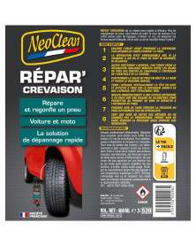 Reparation crevaison, 400ml - Neoclean | Mongrossisteauto.com
