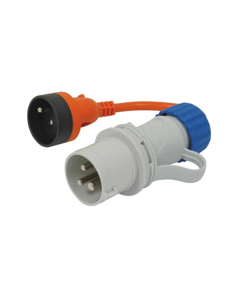 Adaptateur,  prise mâle/femelle, CE17 vers 2P+T - SODISE | Mongrossisteauto.com