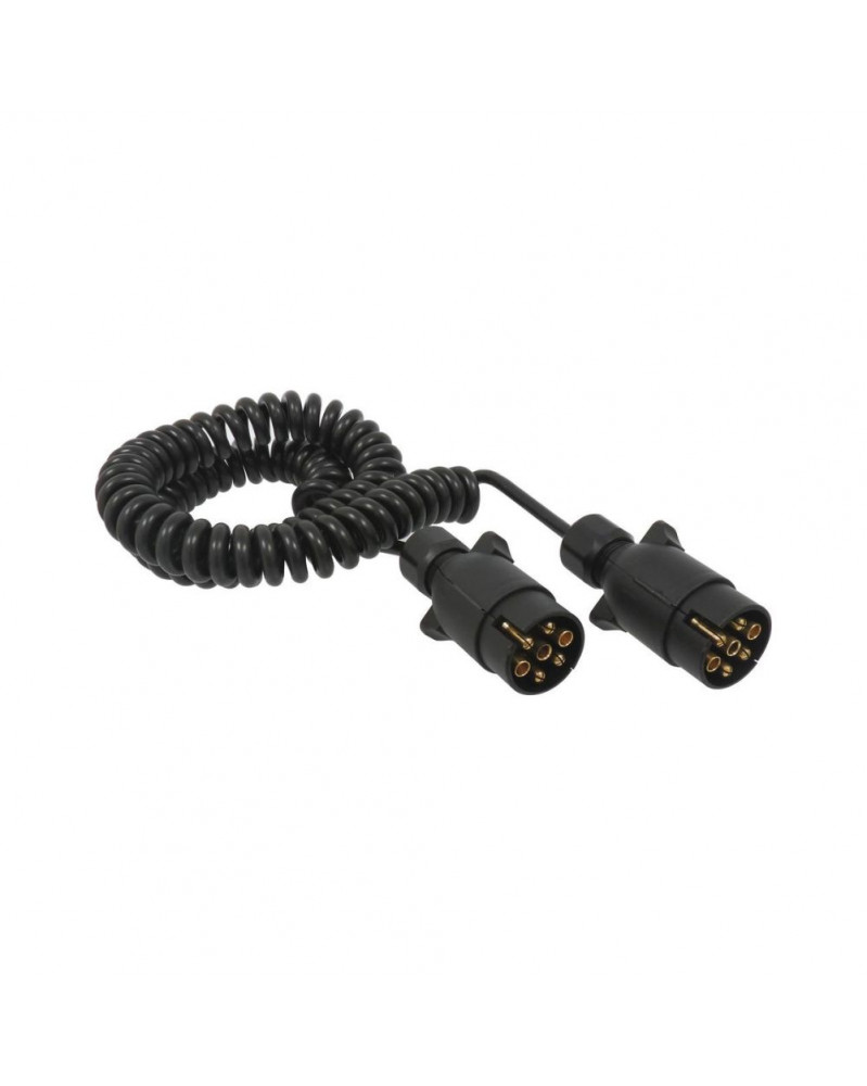Rallonge électrique spirale, mâle/mâle, 7plots - SODISE | Mongrossisteauto.com