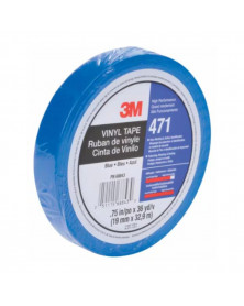 Ruban adhésif​, vinyle, bleu, 12mm x 32m - 3M | Mongrossisteauto.com