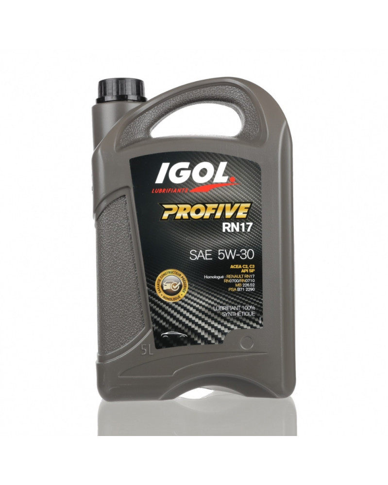 Huile moteur 5w30, RN17, 5L - IGOL | Mongrossisteauto.com