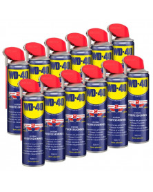 Lot de 12 Dégrippant multi usages, nettoyant, anti humidité 500ml - WD40 | Mongrossisteauto.com