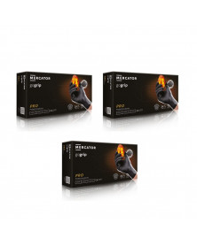 Lot de 3 boites Gants nitrile, noir, taille XXL, x50 - Mercator | Mongrossisteauto.com