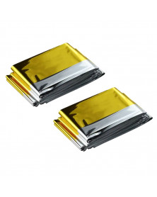 Lot de 2 Couvertures de survie, 160x120, norme CE Mercator | Mongrossisteauto.com
