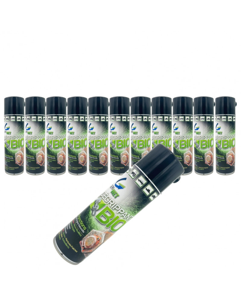 Lot de 12 Degrippant, lubrifiant, GERI NET, 400ml - Gerilec | Mongrossisteauto.com
