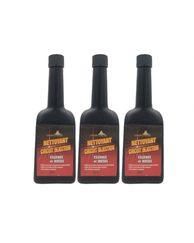 Lot de 3 Nettoyant injecteurs, GOLDEN TOUCH, 355ml - Gold Eagle | Mongrossisteauto.com