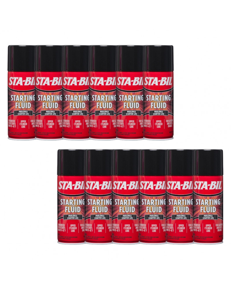 Lot de 12 Démarrage moteur, fluide, 312g – STA-BIL | Mongrossisteauto.com