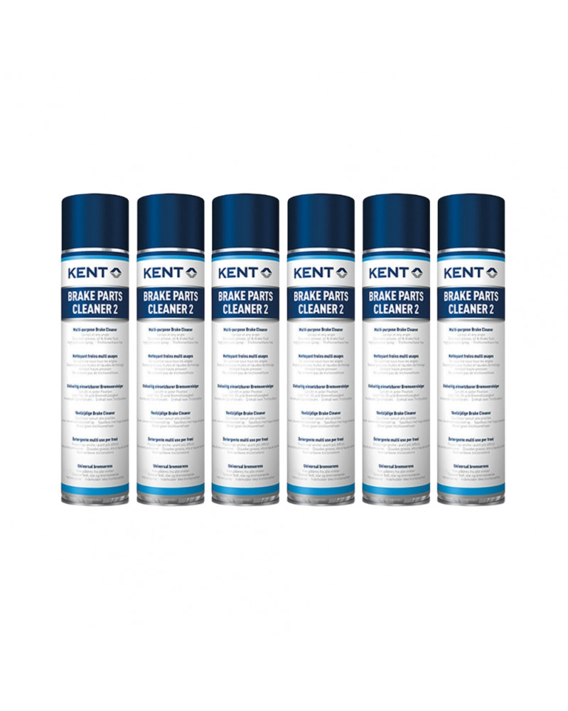 Lot de 6 Nettoyant freins, Brake Parts Cleaner 2, 750ml - Kent | Mongrossisteauto.com