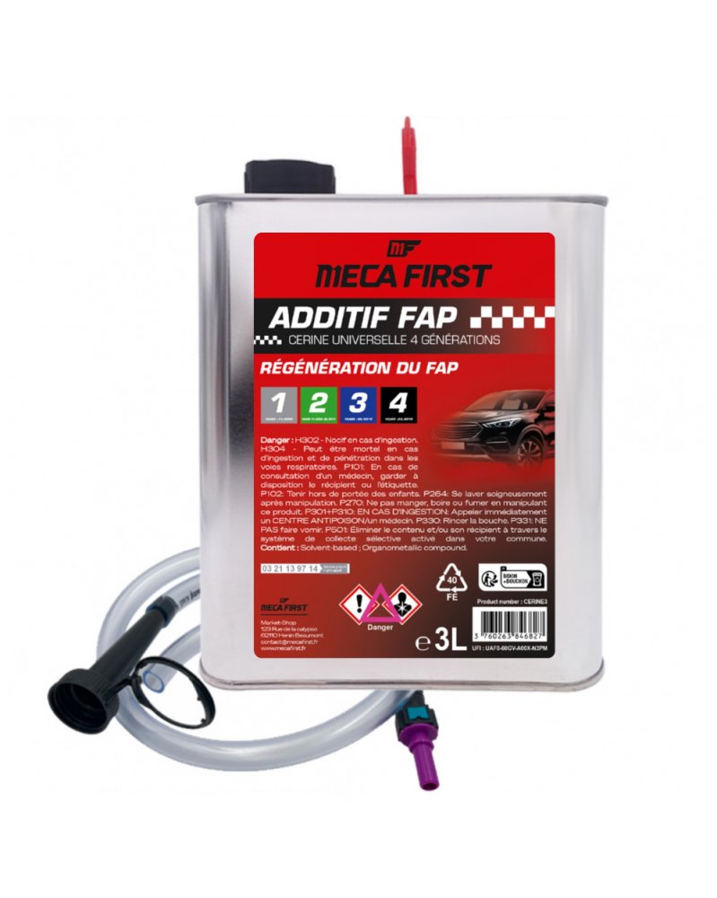Additif FAP, cérine universelle, 3L - MECA FIRST | Mongrossisteauto.com