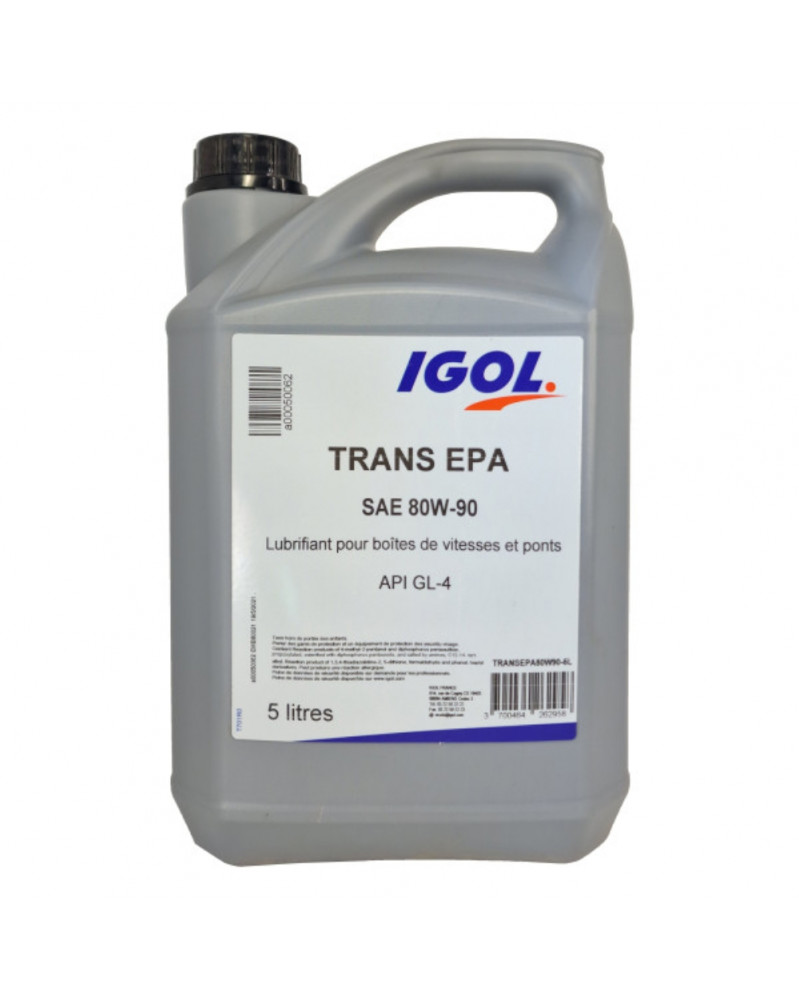 Huile 80W90, boîte de vitesses et ponts, 5L - IGOL | Mongrossisteauto.com