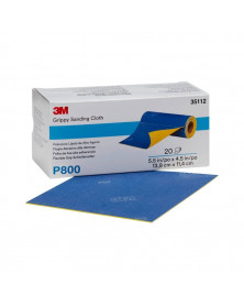 Chiffon de ponçage, 139mm x 114mm, P800 - 3M | Mongrossisteauto.com