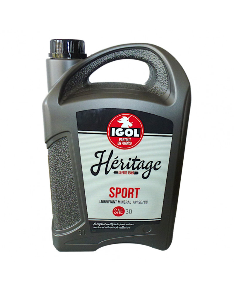 Huile moteur, Heritage Sport 30, 5L - IGOL | Mongrossisteauto.com