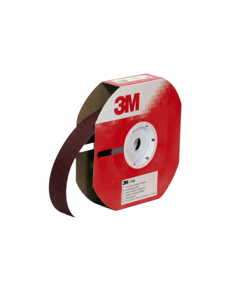 Rouleau abrasif, toilé,  314D, 25mm x 25m, grain 240 - 3M | Mongrossisteauto.com
