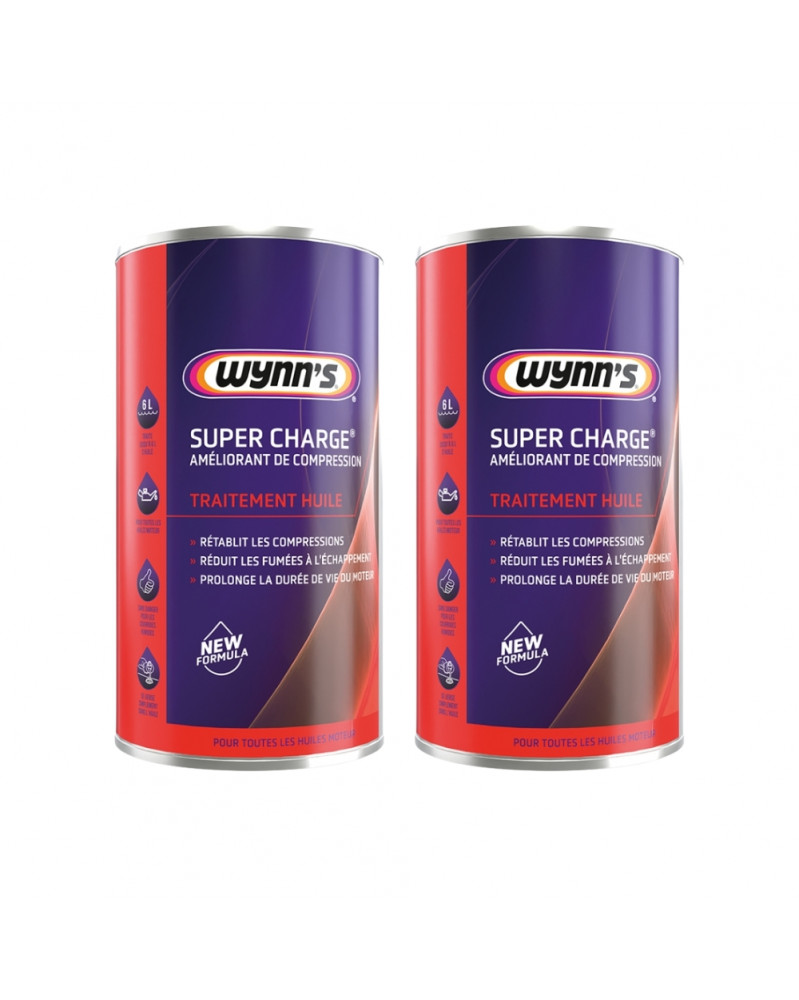 Lot de 2 Super charge, additif huile moteur 325ml Wynn’s | Mongrossisteauto.com