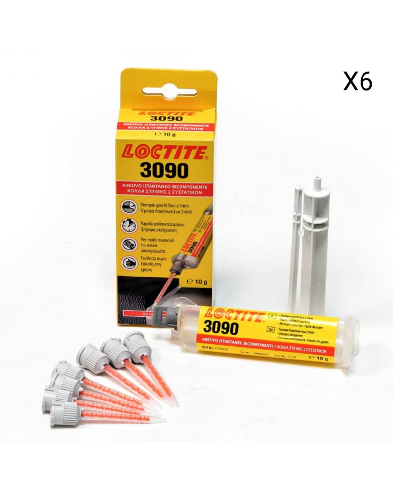 Lot de 6 LOCTITE 3090 adhésif instantané 10ml | Mongrossisteauto.com