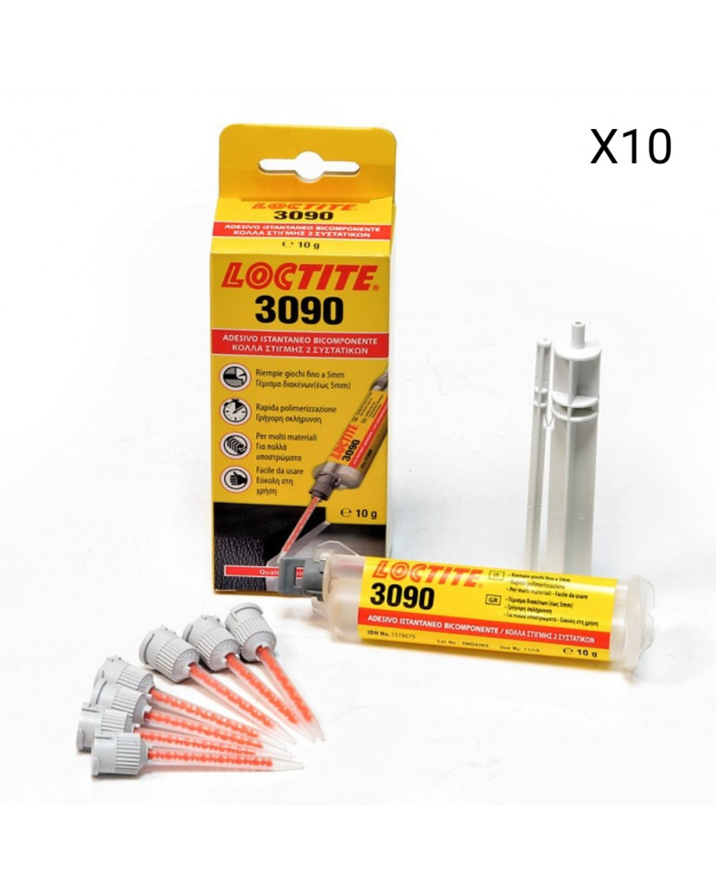 Lot de 10 LOCTITE 3090 adhésif instantané 10ml | Mongrossisteauto.com