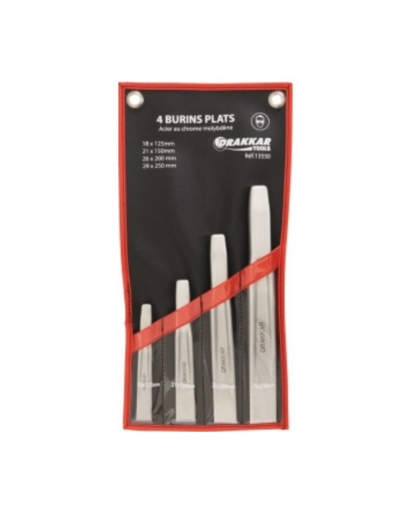 Burin plat​, lot de 4 – SODISE | Mongrossisteauto.com