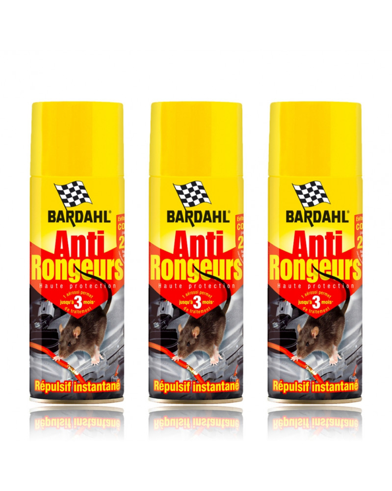 Lot de 3 Bardahl anti rongeur, 400ml - Bardahl | Mongrossisteauto.com