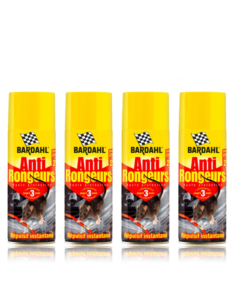 Lot de 4 Bardahl anti rongeur, 400ml - Bardahl | Mongrossisteauto.com