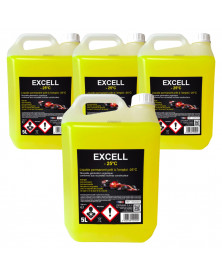 Lot de 4 Liquide de refroidissement, jaune, 5L, EXCELL -35°C - Diframa | Mongrossisteauto.com