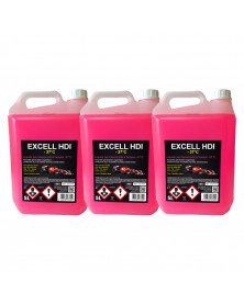 Lot de 3 Liquide de refroidissement, rose, 5L, EXCELL HDI -37°C | Mongrossisteauto.com