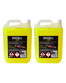 Lot de 2 Liquide de refroidissement, jaune, 5L, EXCELL -25°C - Diframa | Mongrossisteauto.com