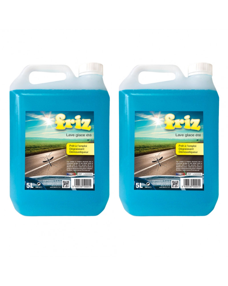 Lot de 2 Lave Glace été Friz 5L - Diframa | Mongrossisteauto.com