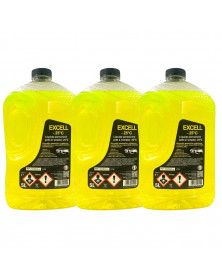 Lot de 3 Liquide de refroidissement, jaune, 5L, EXCELL -25°C - Diframa | Mongrossisteauto.com
