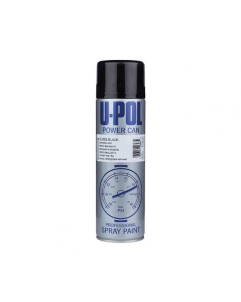 Bombe à peinture​​, Power Can, noir brillant, 500ml – UPOL | Mongrossisteauto.com