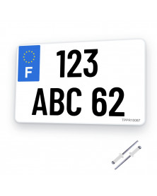 Plaque immatriculation moto...