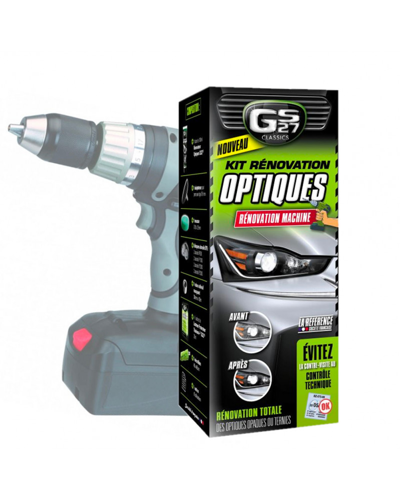 Kit Rénovateur Optiques de Phares - Entretien Auto & Moto - GS27