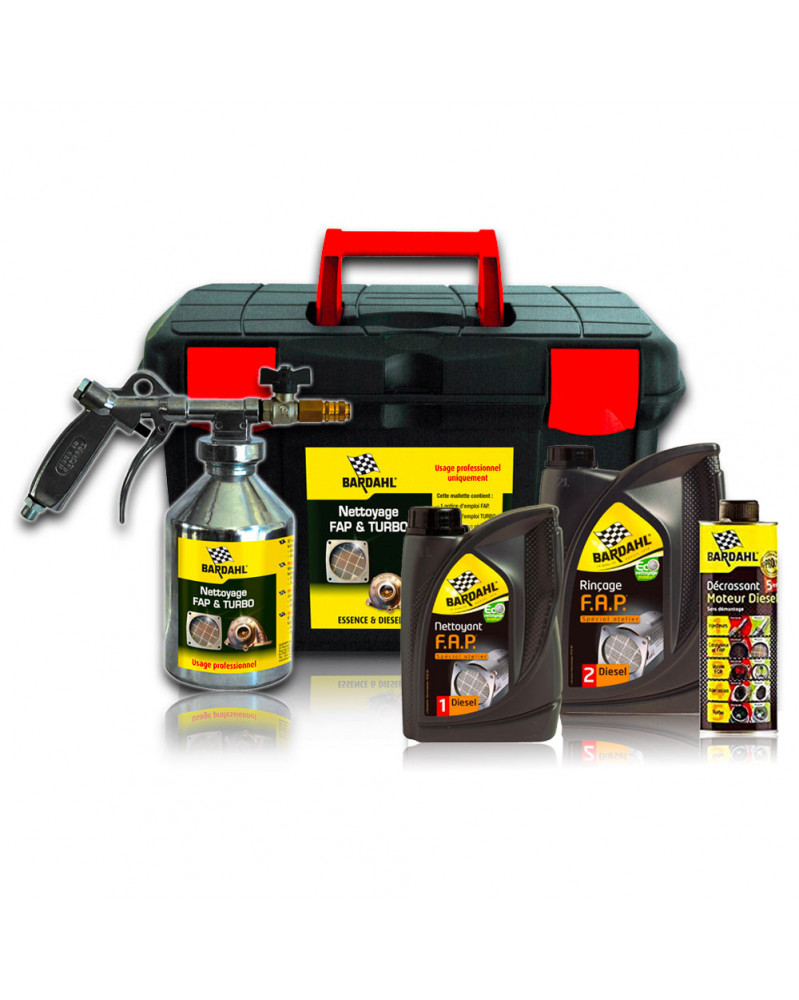 Malette de Nettoyage FAP Turbo + kit produits nettoyage FAP - Bardahl | mongrossisteauto.com Malette de Nettoyage FAP Turbo + kit produits nettoyage FAP - Bardahl | mongrossisteauto.com