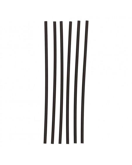 10 Bâtonnets de Glace en acrylique Réutilisables Noir 11.5 cm