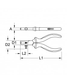 Pince à dénuder KS à poignée L165mm KSTOOLS | MonGrossisteAuto.com