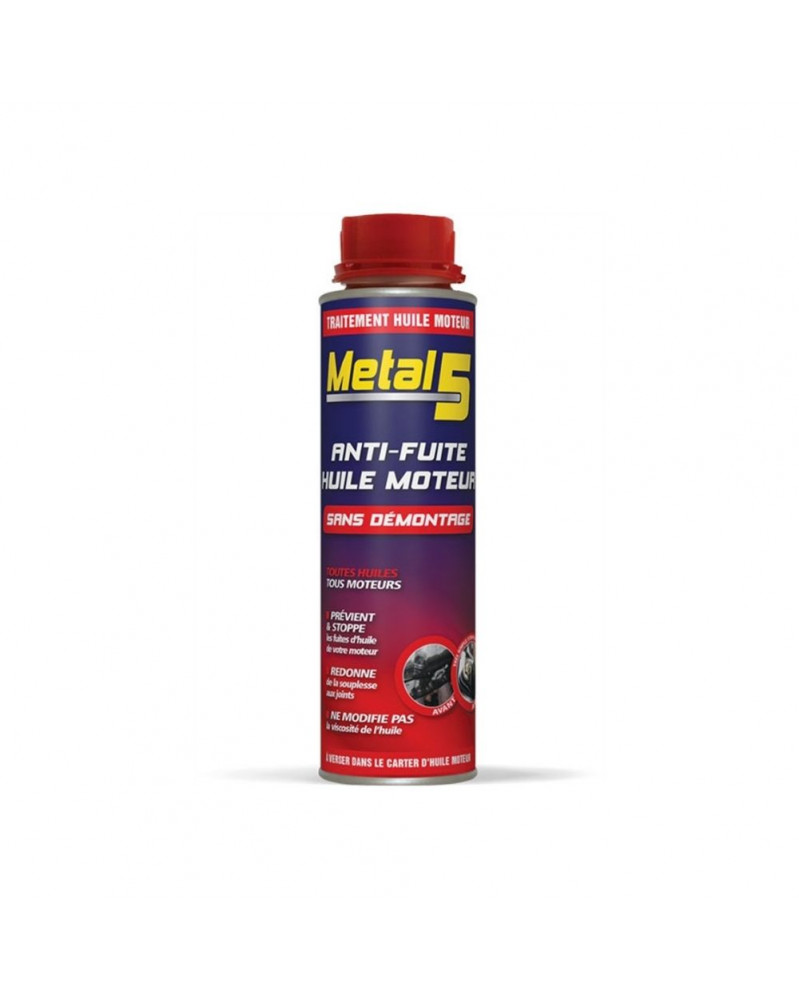 Anti-fuite huile moteur, 300ml - Metal 5 | Mongrossisteauto.com
