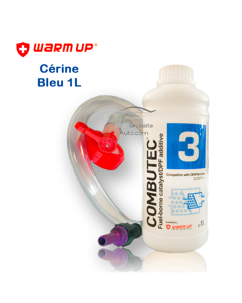 Cérine Additif FAP Bleu kit de remplissage Warm Up Combutec 3 1 L | mongrossisteauto.com