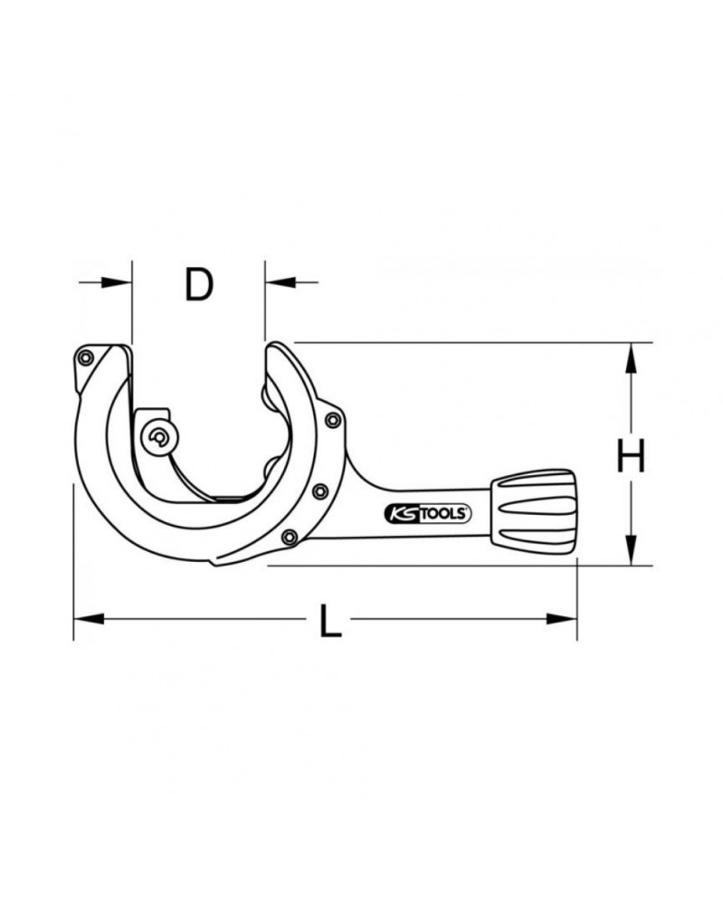 Coupe-Tube Géant Cliquet KS Tools 28-67 Mm - Pour Échappement Sans Démontage - Profondeur 3 Mm - Robuste Pro