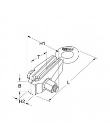 Dimensions pince de traction standard KSTOOLS | MonGrossisteAuto.com