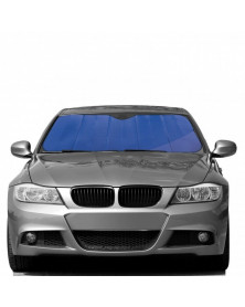 Pare-soleil sur voiture, bleu, taille L 145x70cm - SWISSDRIVE | Mongrossisteauto.com