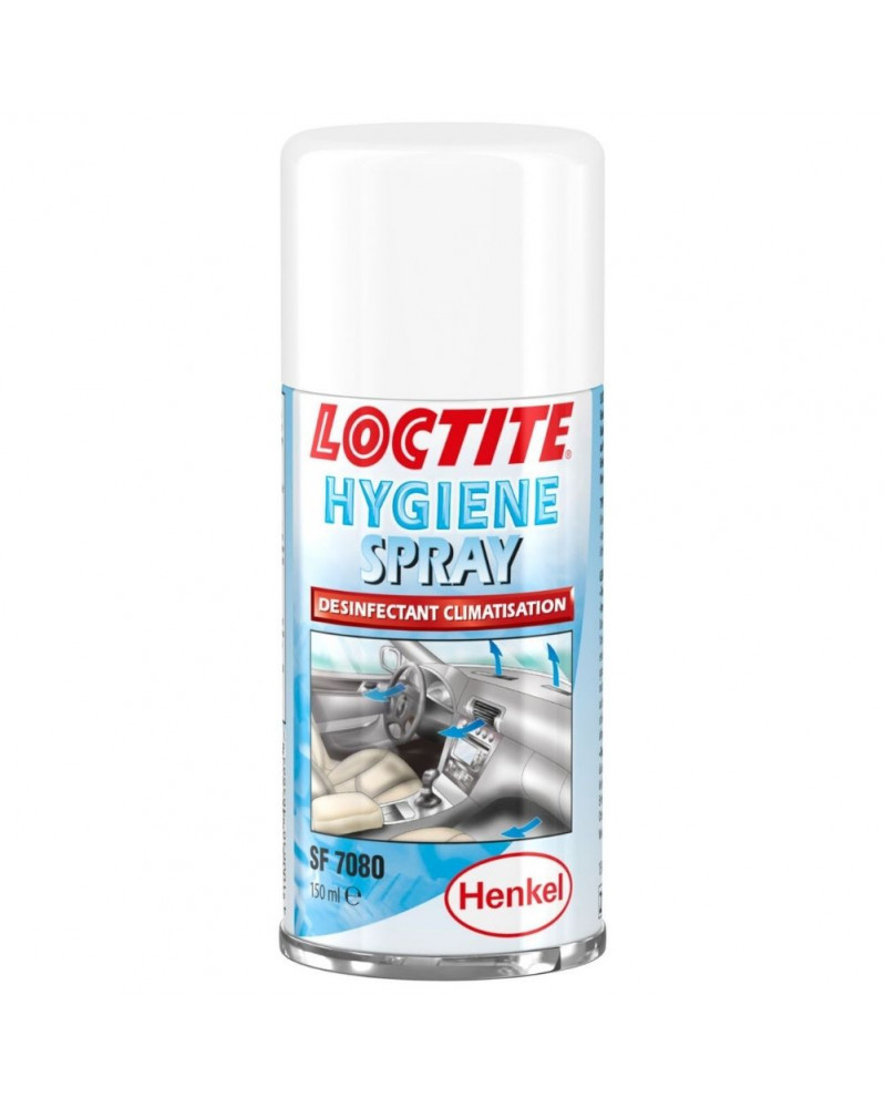 Spray désinfectant voiture, purifiant clim Loctite 150ml | Mongrossisteauto.com