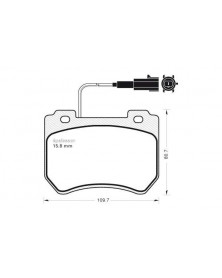 Kit de plaquettes de frein, frein à disque MGA Ref : 1000 adaptable ALFA ROMEO AUDI | Mongrossisteauto.com